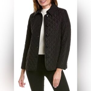 Jones New York Black Quilted Utility Jacket